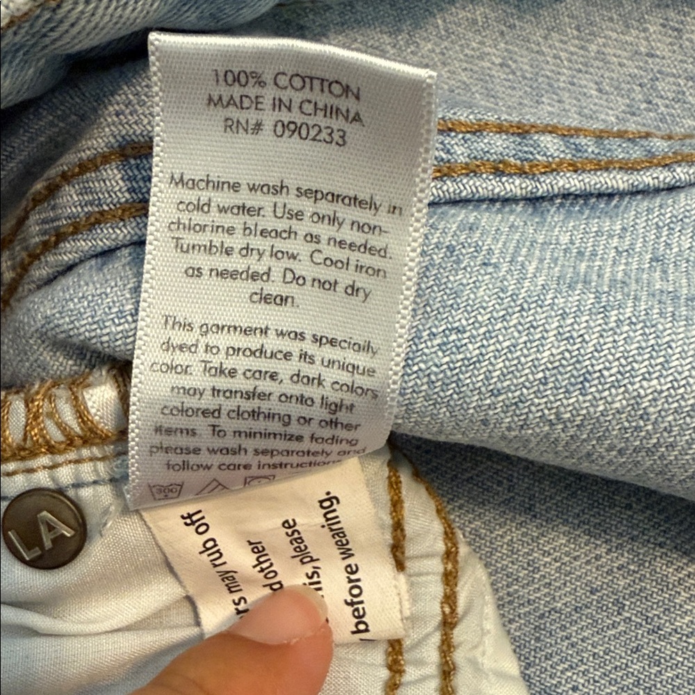 PacSun Light Blue Jean Shorts - Picture 4 of 4